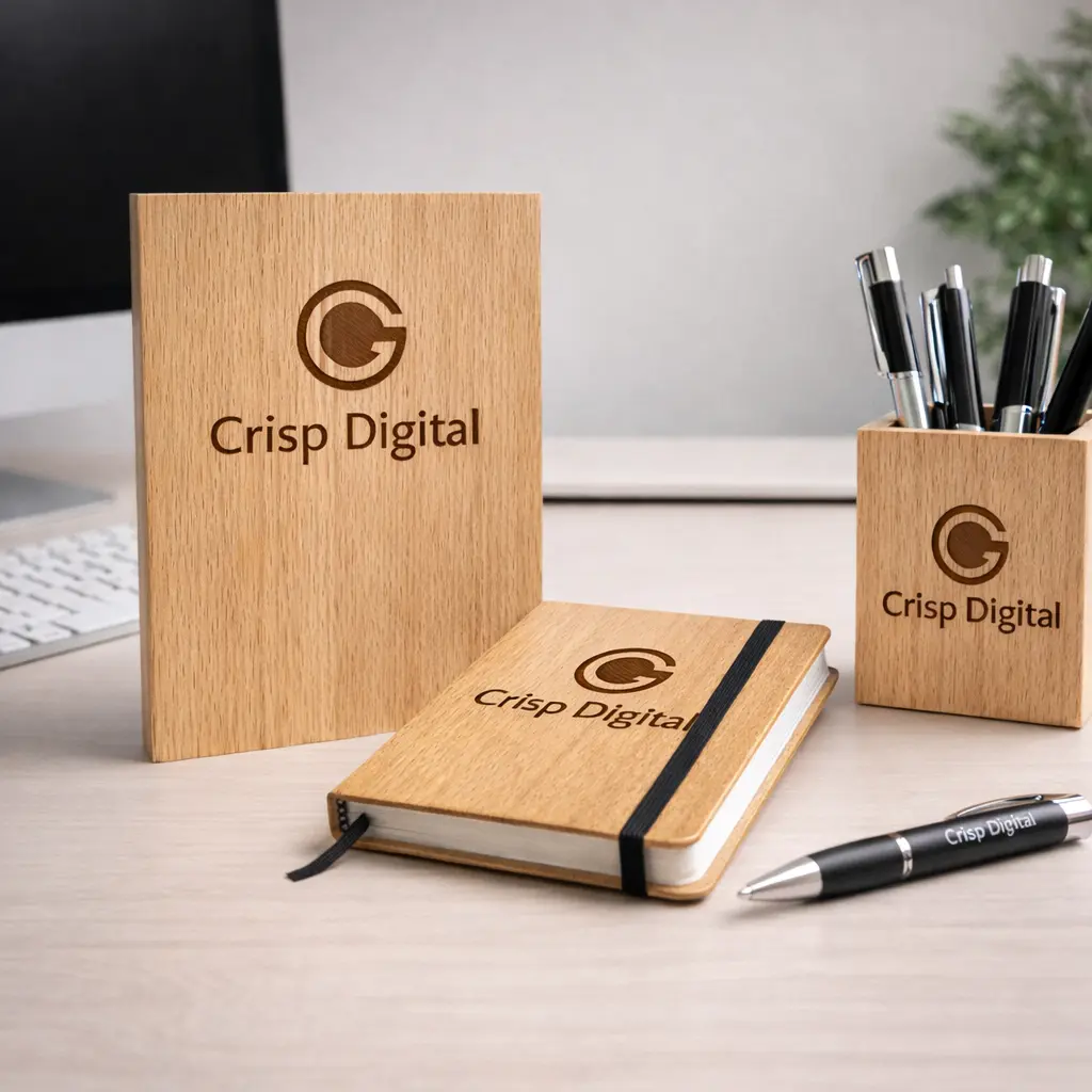 Exemplo de produtos para empresas com gravação a laser