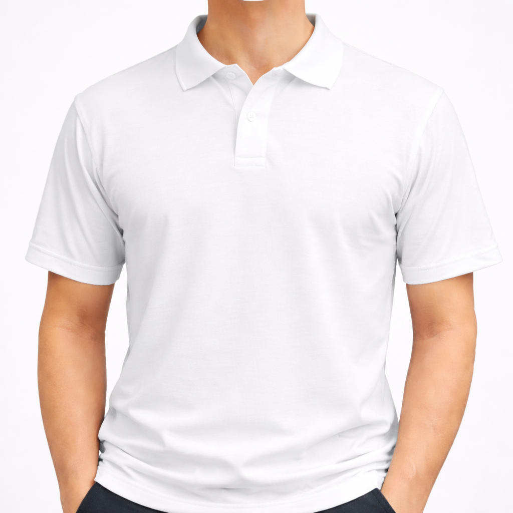 polos personalizados manga curta brancos