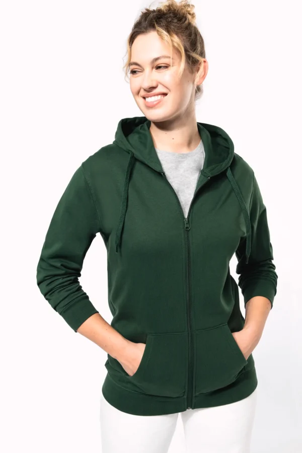 Camisola Kariban com Fecho e Capuz (280Gr)