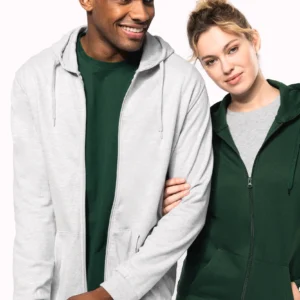 Camisola com Fecho e Capuz Kariban (280Gr)