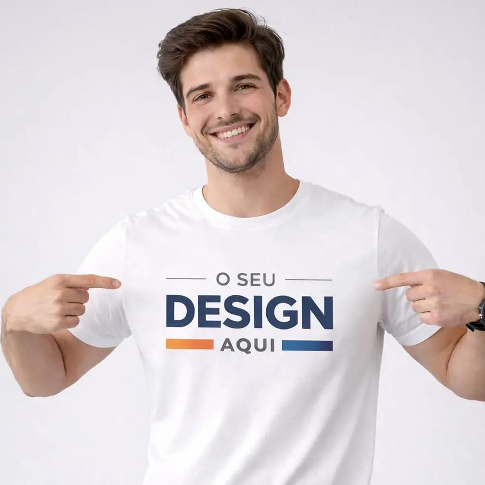 t-shirt algodão personalizada com design