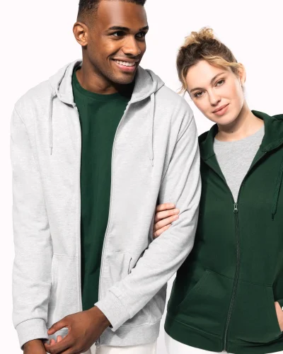 Camisola com Fecho e Capuz Kariban (280Gr)